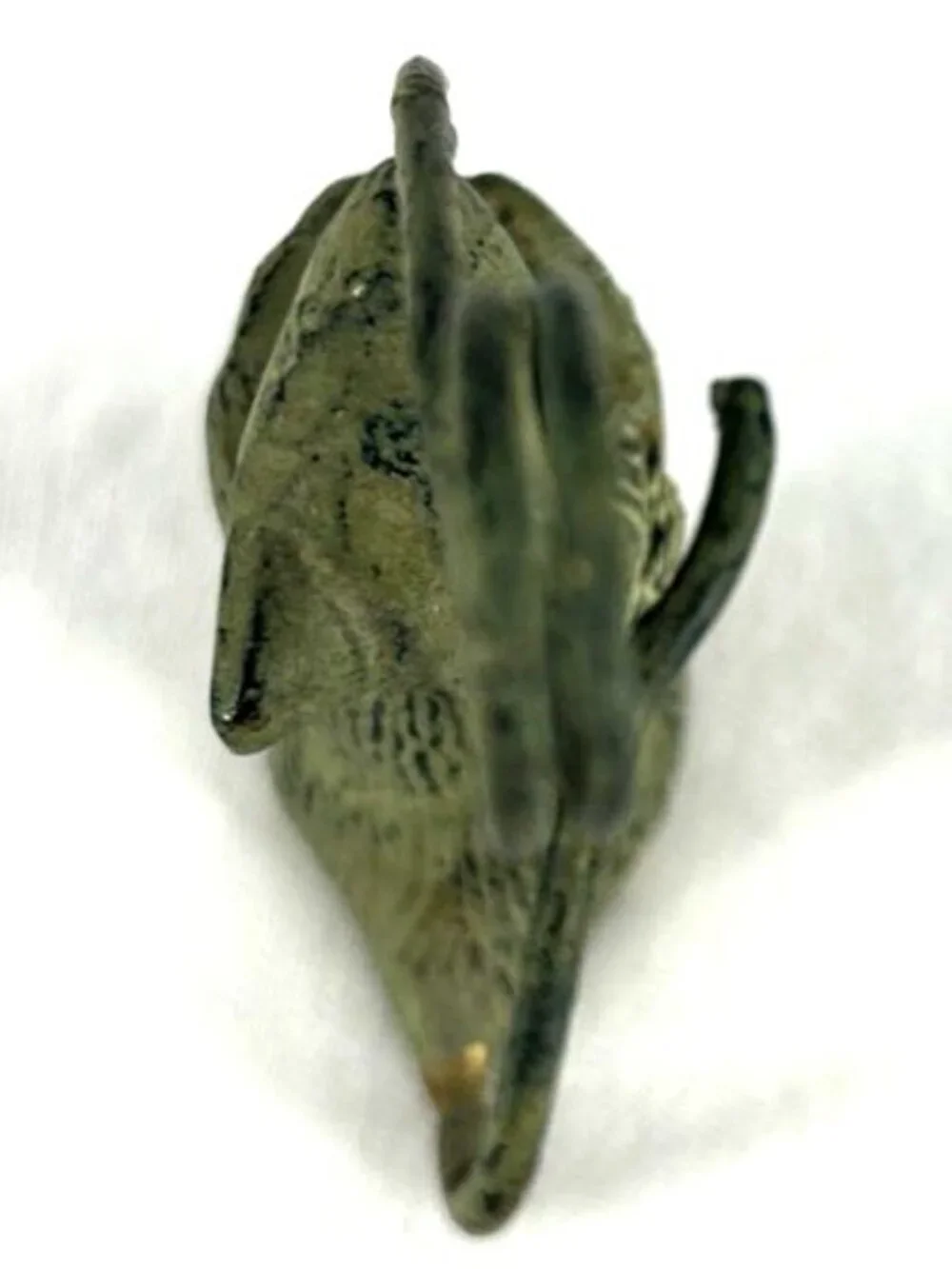 Cast Iron Mouse With Wire Card Picture Holder Decoration 3